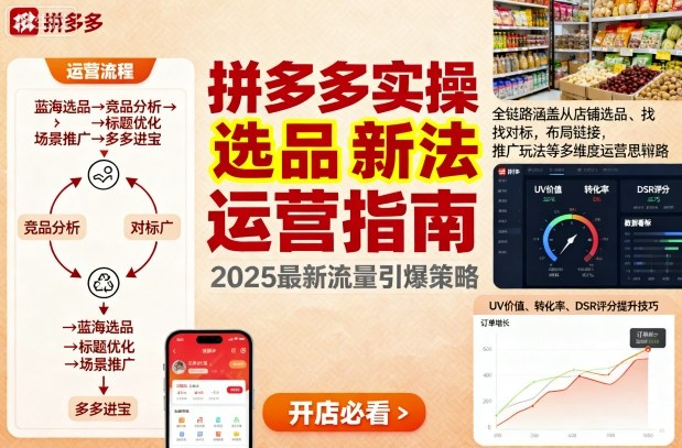 王校长9月12拼多多实操新玩法,全链路涵盖从店铺选品、找对标,布局链接,推广玩法等多维度运营思路(更新)-摇钱述