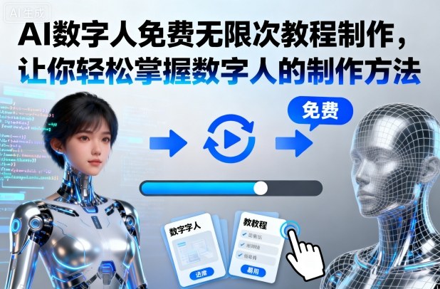 AI数字人免费无限次教程制作,让你轻松掌握数字人的制作方法-摇钱述