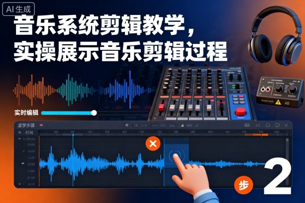 音乐系统剪辑教学，实操展示音乐剪辑过程-摇钱述